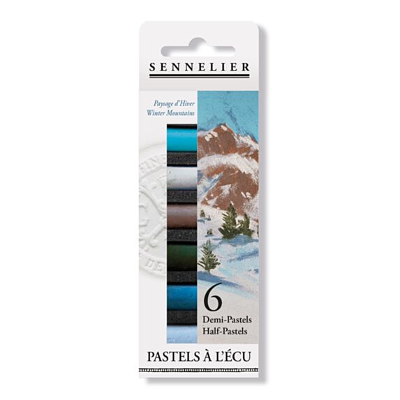 Etui 6 1/2 pastels Ecu Paysage d'Hiver - SENNELIER
