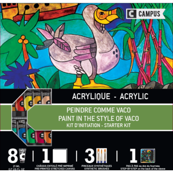 Set peindre comme Vaco acrylique - CAMPUS