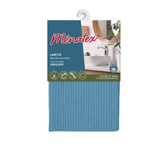 Lavette bouclée microfibre 31 x 32 cm - MENATEX