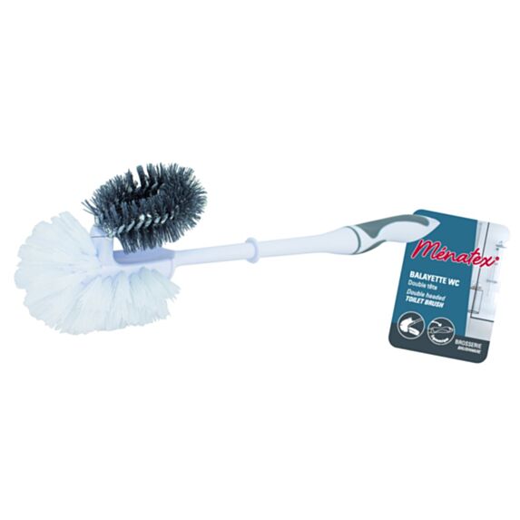 Balayette WC tête double - MENATEX