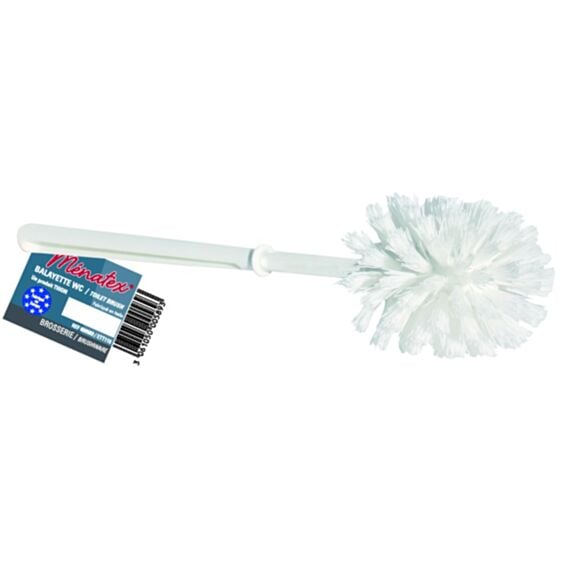 Balayette WC plastique blanche - MENATEX