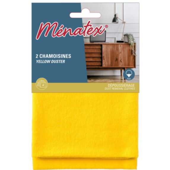 Set de 2 chamoises 36 x 36 cm - MENATEX