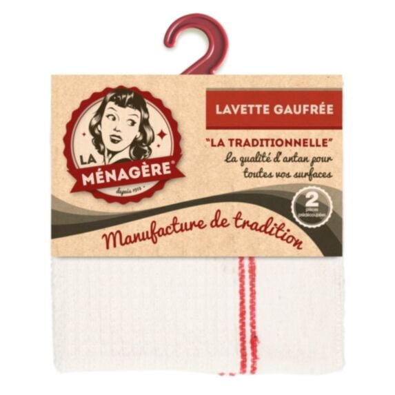 Lavette gaufrée la Traditionnelle 30 x 70 cm - MENATEX