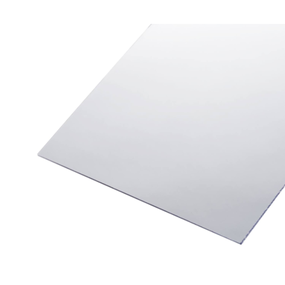 Verre synthétique 4mm intérieur et extérieur L.1xL.0,50m Clair lisse