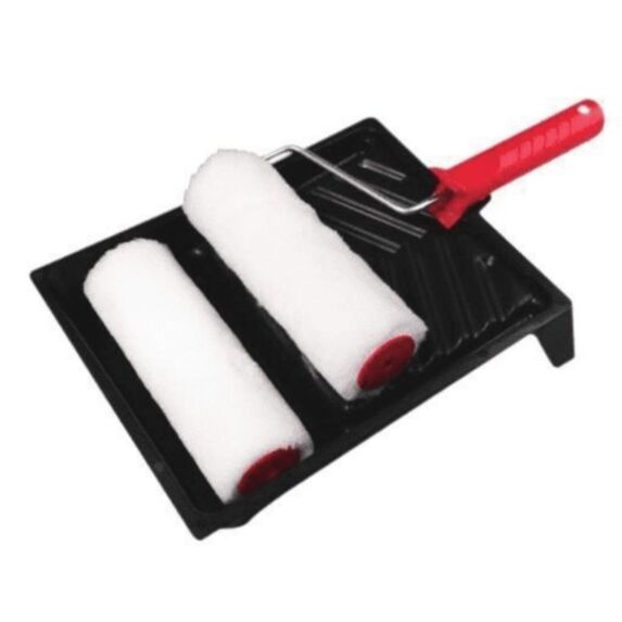 Set de 4 pièces rouleau 17,5 cm peinture mate et satinée - SAVY