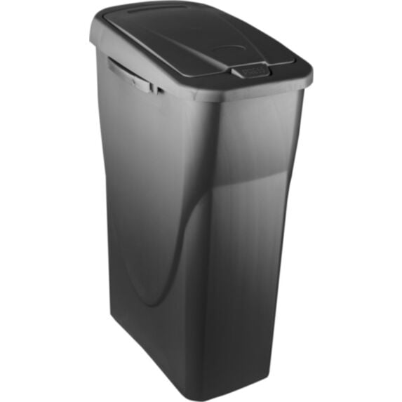 Poubelle de cuisine tri sélectif 25L anthracite