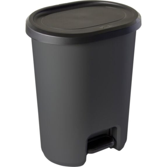 Poubelle de cuisine à pédale Lynéa 27L Anthracite