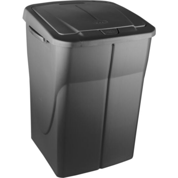 Poubelle de cuisine tri sélectif 45L anthracite