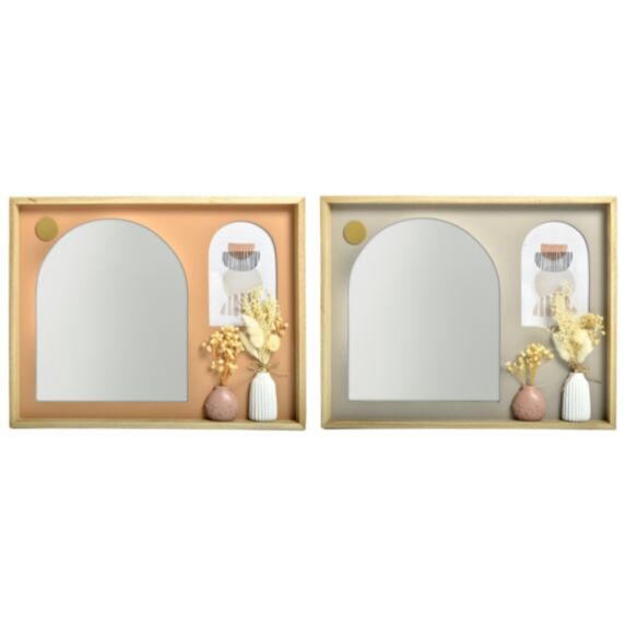 Décoration murale Arty miroir 30 x 38 cm 2 assortis