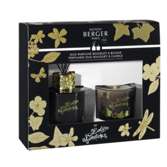 Mini duo Lolita Lempicka Black Edition bouquet 80 mL/bougie 80g - MAISON BERGER