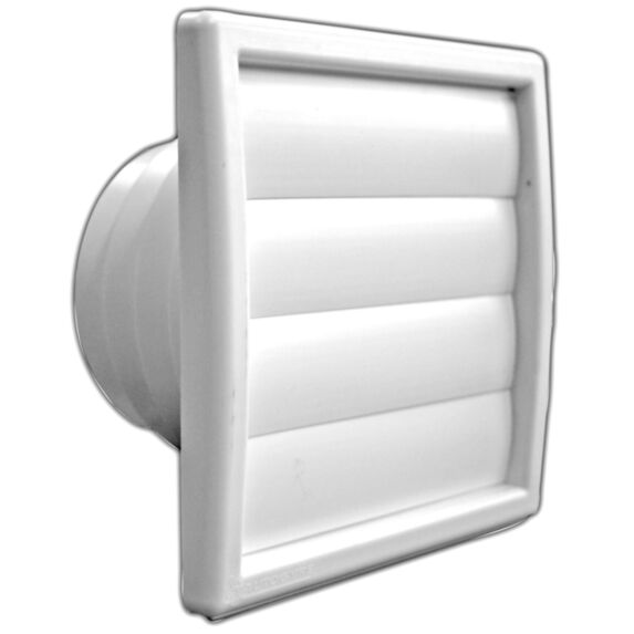 clapet extérieur à volets ø100 à 130mm - blanc - AUTOGYRE