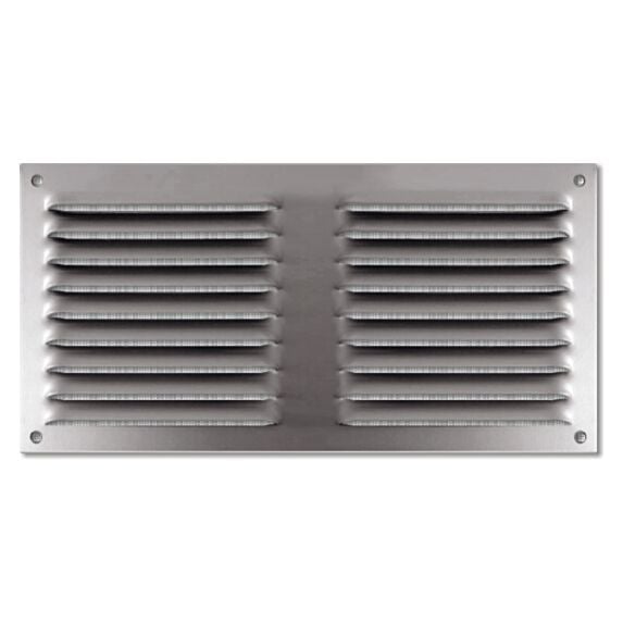 grille aluminium 200x100mm - avec moustiquaire - AUTOGYRE