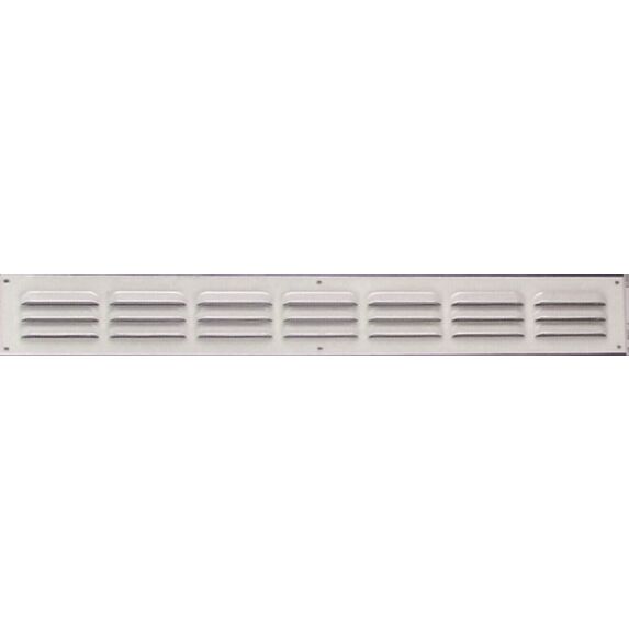 grille alu blanc 400x50mm - avec moustiquaire - AUTOGYRE