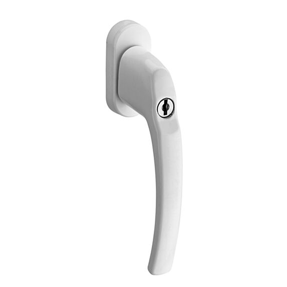 Béquille de fenêtre à clé C7x35 blanc