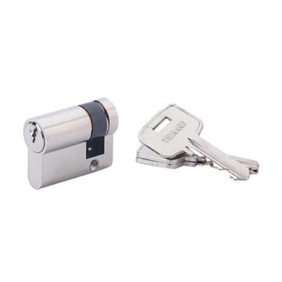1/2 cylindre STD 30x10mm nickelé 3 clés
