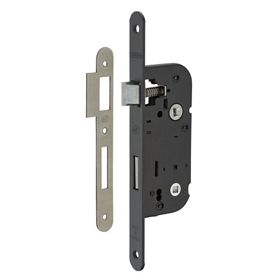 Serrure à Verrou à Encastrer Axe 40mm Époxy Noir Granité Bouts Ronds - THIRARD