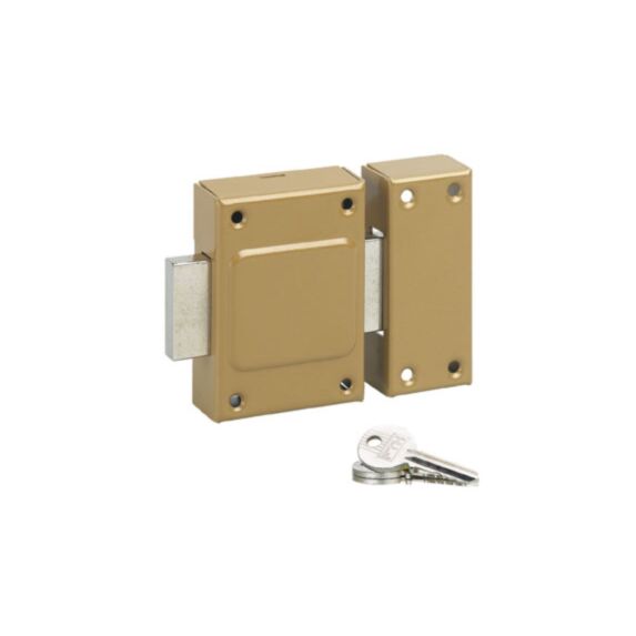 Verrou cambré sans bouton cylindre 40mm - THIRARD