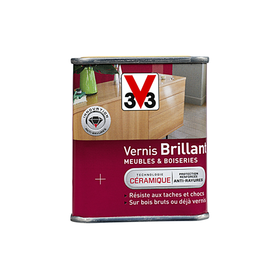 Vernis brillant meubles & boiseries incolore 1 L - V33