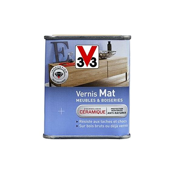Vernis brillant meubles & boiseries mat incolore 2,5 L - V33