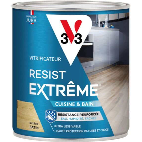 Vitrificateur cuisine & bains satin incolore 0,75 L - V33