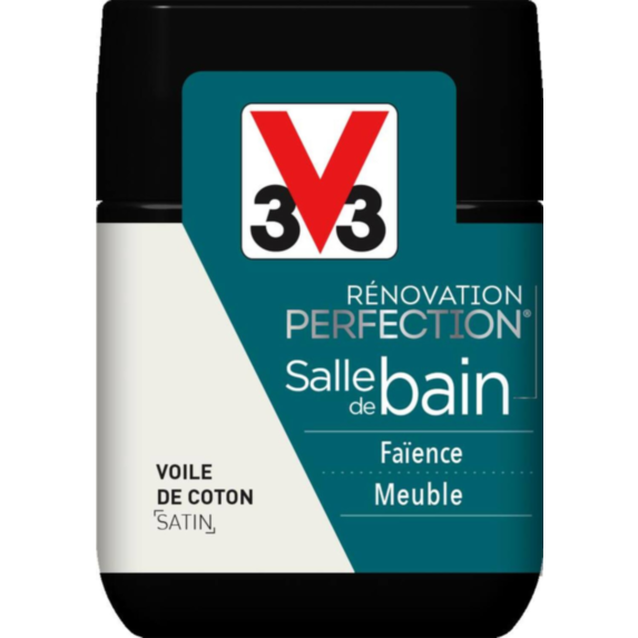 Testeur rénovation salle de bain voile de coton satin 75ml - V33