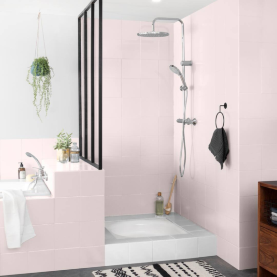 Testeur rénovation salle de bain rose poudre satin 75ml - V33