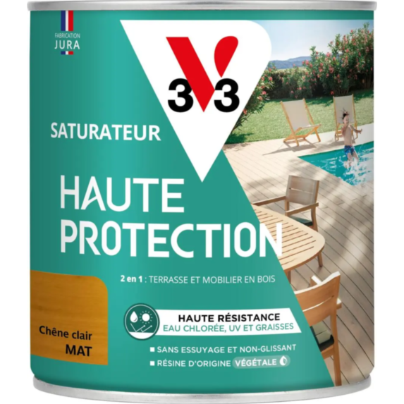 Saturateur haute protection Chêne Clair mat 0,75L - V33