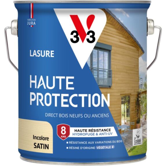Lasure Haute Protection incolore Satin 2,5L - V33