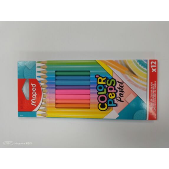 Set de 12 crayons de couleur Color'peps Pastel - MAPED
