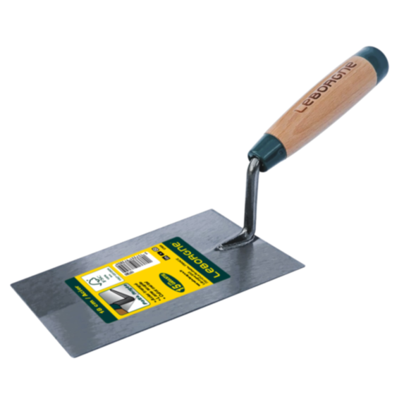 Truelle italienne carrée 20cm poignée bois FSC 100% - LEBORGNE