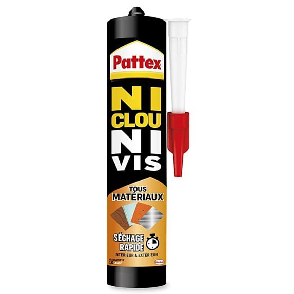 Colle Ni Clou Ni Vis Séchage Rapide 390gr - PATTEX