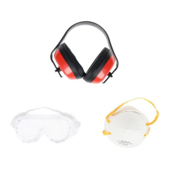 Kit de protection 3pcs blanc transparent rouge - COGEX