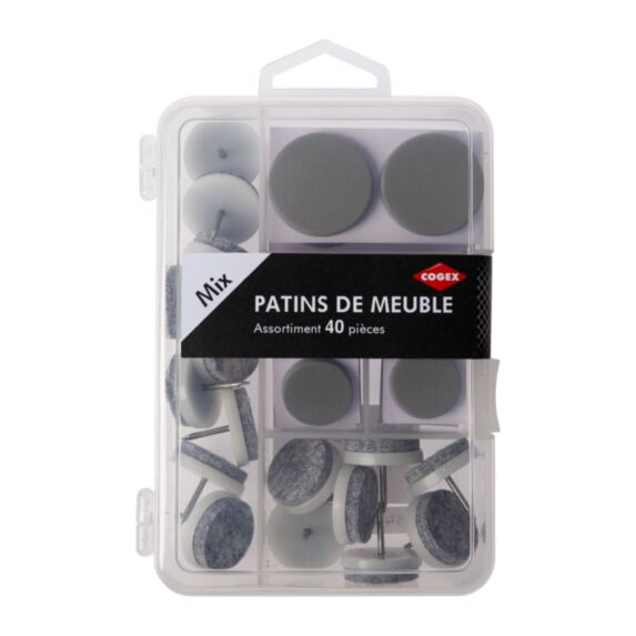 Patins adhésifs EVA et feutre à clouer - COGEX