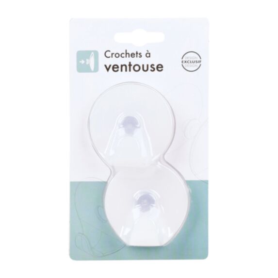 2 crochets ventouses plastique x2 - COGEX