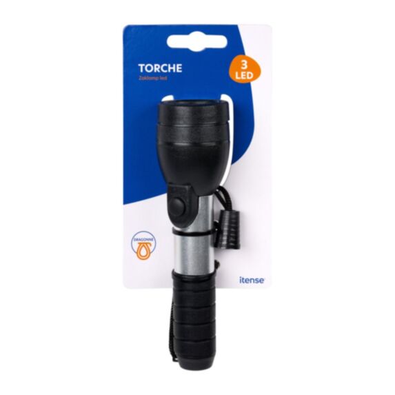 Torche alu 16 cm 3 led - ITENSE