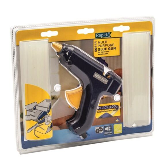 Pistolet à colle EG111 avec recharge colle 500 g - RAPID