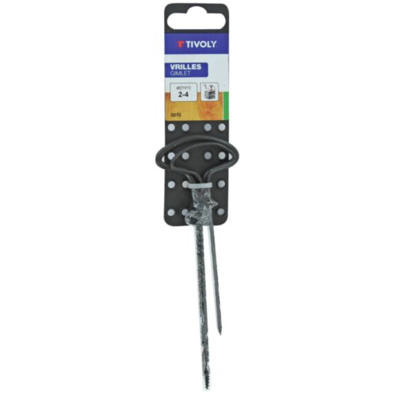 Vrilles à bois Ø2-4 mm - TIVOLY