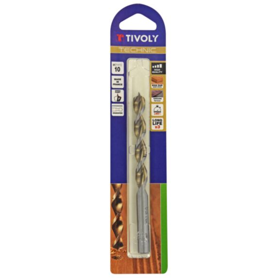 Foret bois 3 pointes Technic Ø10 mm- TIVOLY