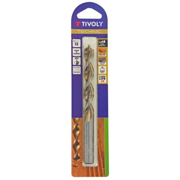 Foret bois 3 pointes Technic Ø13 mm -TIVOLY