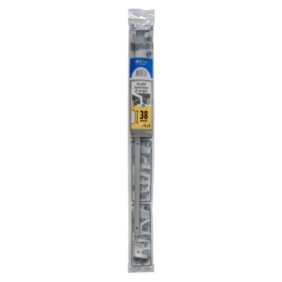 Profil aluminium de plan de travail jonction angle alu 2/4 rond 38 mm - SPTD