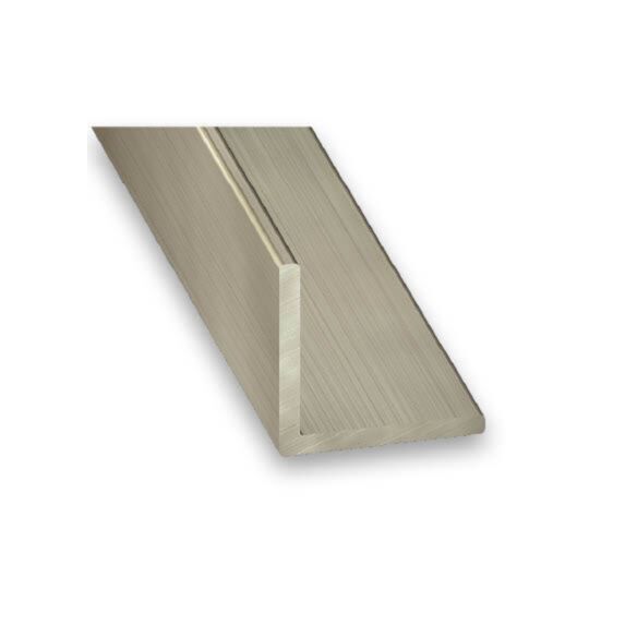 Cornière inox mat 20x20x1-2m