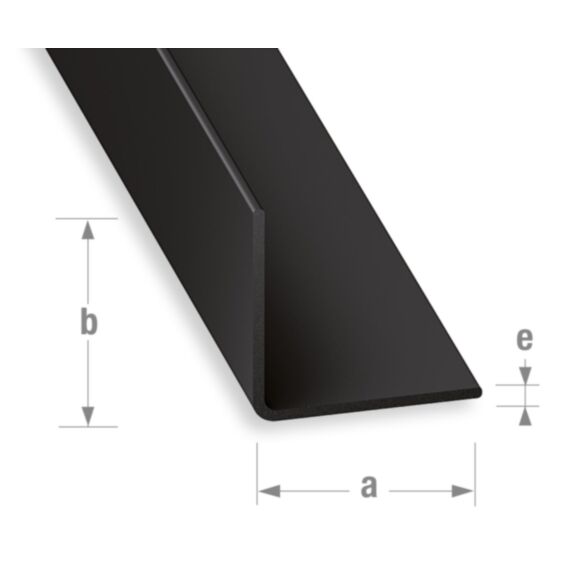 Cornière PVC noir 30 x 30 mm 2m - CQFD
