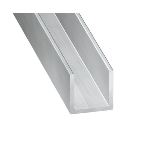 U Aluminium 20x20x20x1,5mm 2m Brut - CQFD