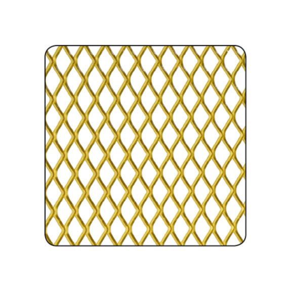Métal déployé alu or 10x5,5-500x250 - CQFD