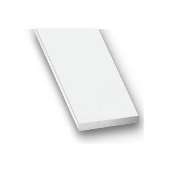 Plat Aluminium 20x2mm 1m Laqué Blanc - CQFD