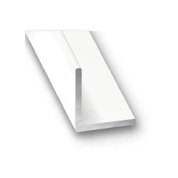 Cornière Aluminium 25x25x1,5mm 2m Blanc - CQFD