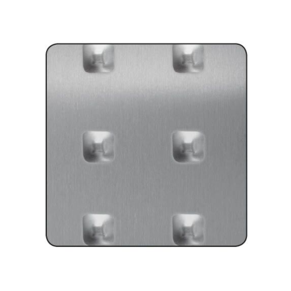 Tôle alu inc. carrés 500x250mm
