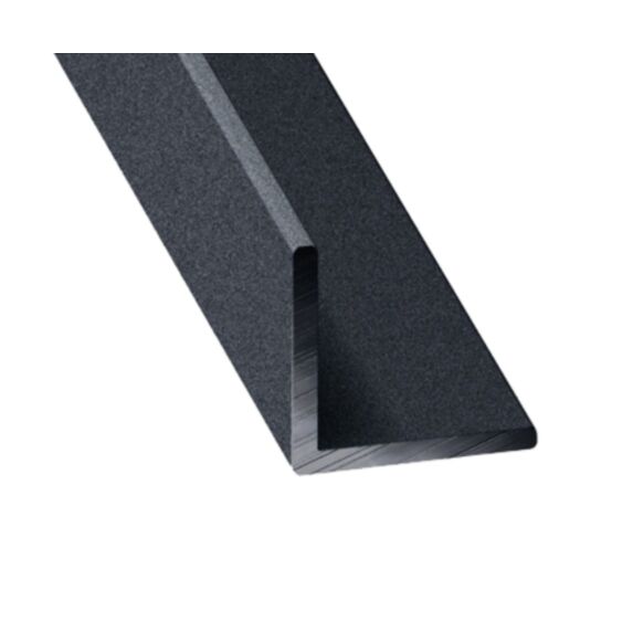 Cornière alu gris texturé 15 x 15 x 1,5 mm 2,5m - CQFD