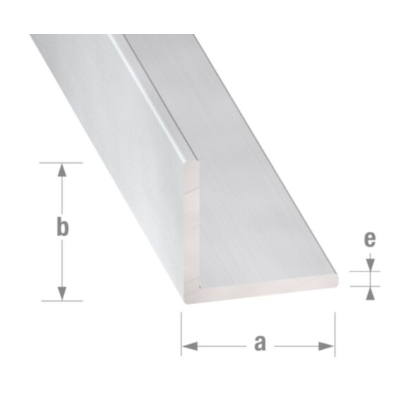 Cornière alu anodisé incolore 50 x 50 x 2 mm 2,5m - CQFD