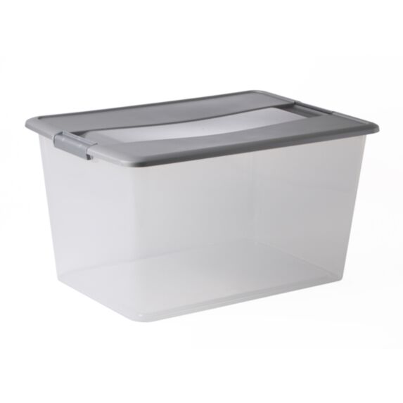 Boîte de rangement Kliker A3 48 L argent - SUNDIS